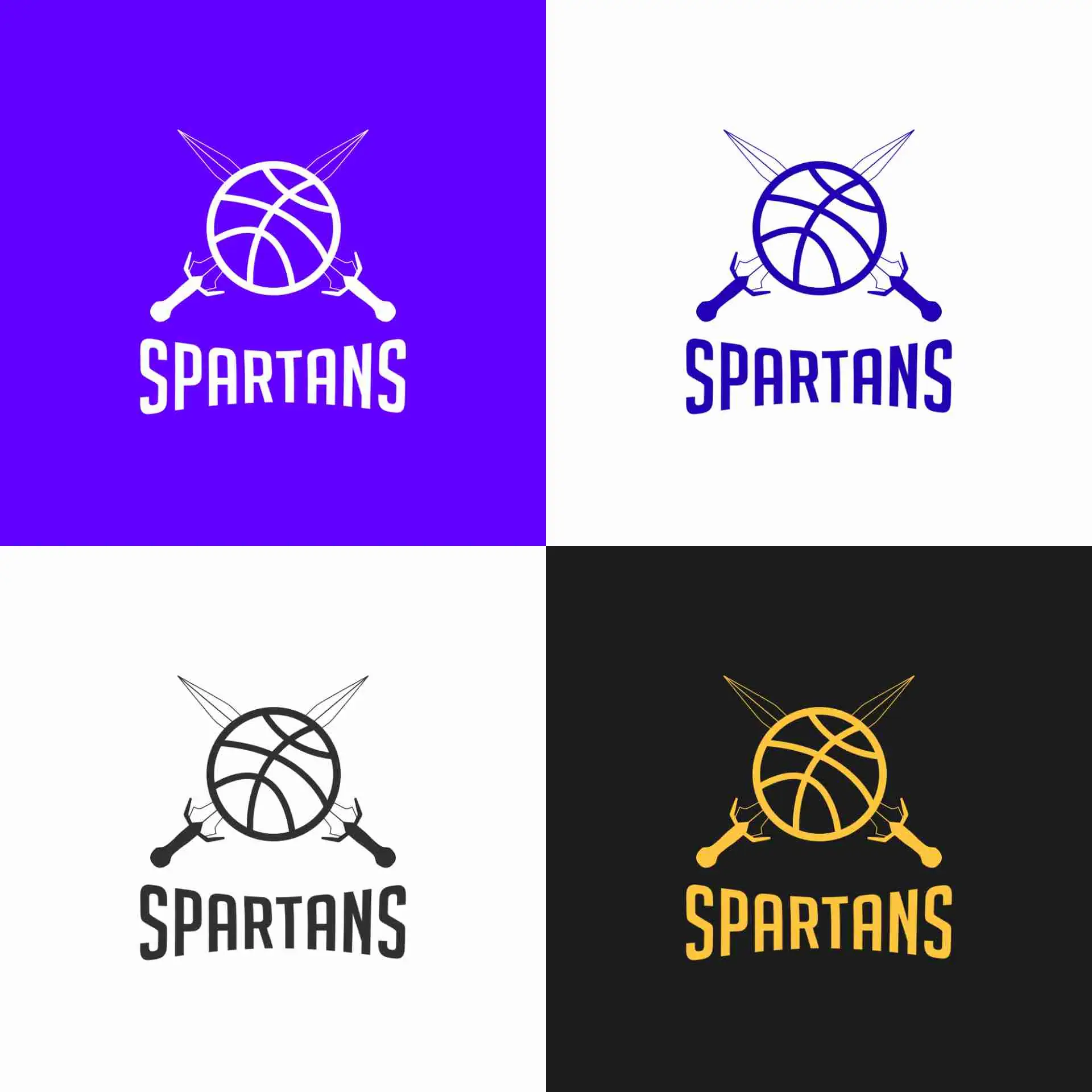 Spartans Logo Variations